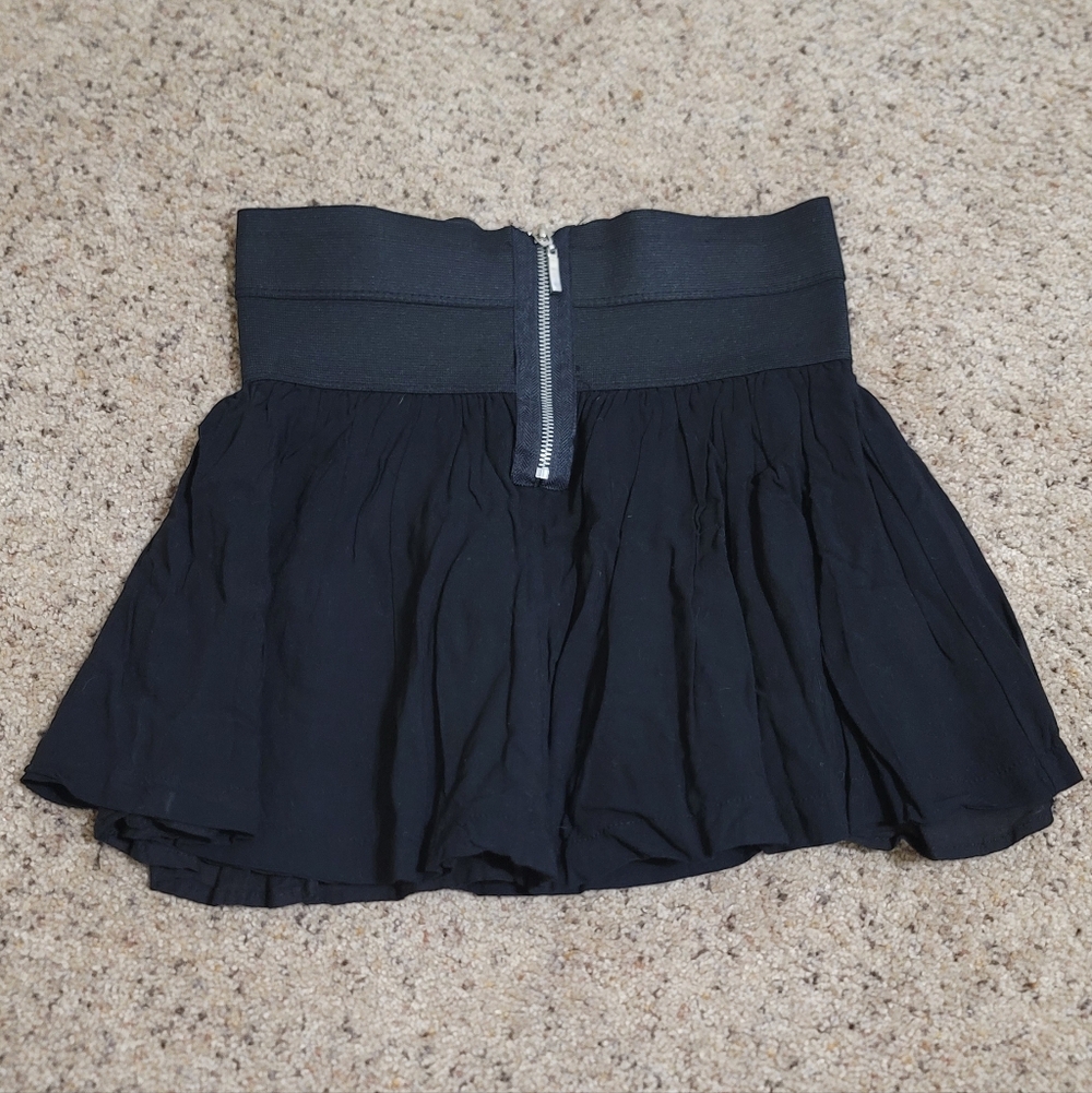 Joe Benbasset Black Mini Skirt with Zipper
